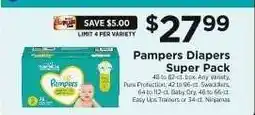 ShopRite Pampers Diapers Super Pack offer