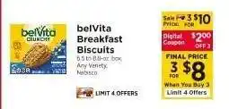 ShopRite belVita Breakfast Biscuits offer