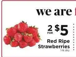 ShopRite Red Ripe Strawberries offer