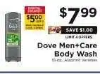 ShopRite Dove Men + Care Body Wash offer