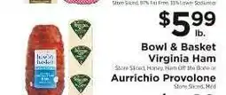 ShopRite Bowl & Basket Virginia Ham offer