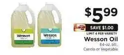 ShopRite Wesson Oil offer
