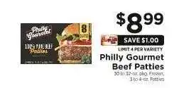 ShopRite Philly Gourmet Beef Patties offer