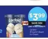 ShopRite Lactaid Ice Cream offer