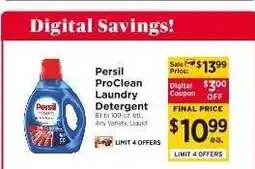 ShopRite Persil Proclean Laundry Detergent offer