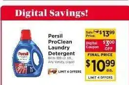 ShopRite Persil Proclean Laundry Detergent offer