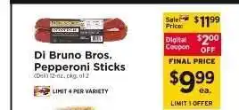 ShopRite Di Bruno Bros. Pepperoni Sticks offer
