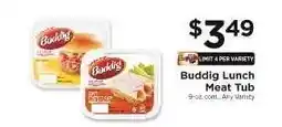ShopRite Buddig Lunch Meat Tub offer