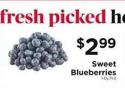 ShopRite Sweet Blueberries offer