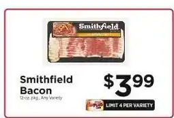 ShopRite Smithfield Bacon offer