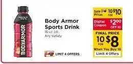 ShopRite Body Armor Sports Drink offer