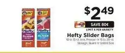 ShopRite Hefty Slider Bags offer