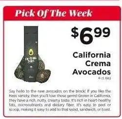 ShopRite California Crema Avocados offer