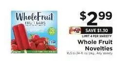 ShopRite Whole Fruit Novelties offer