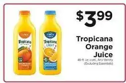 ShopRite Tropicana Orange Juice offer