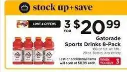 ShopRite Gatorade Sports Drinks 8-Pack offer