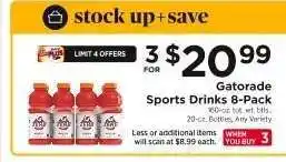 ShopRite Gatorade Sports Drinks 8-Pack offer