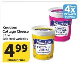 Albertsons Knudsen Cottage Cheese - 32 oz. Selected varieties offer