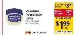 ShopRite Vaseline Petroleum Jelly offer