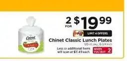 ShopRite Chinet Classic Lunch Plates offer