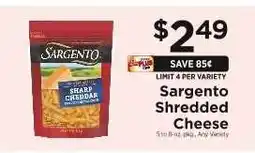 ShopRite Sargento Shredded Cheese offer