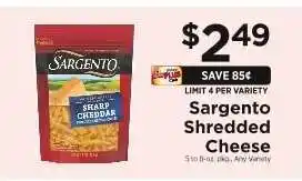 ShopRite Sargento Shredded Cheese offer