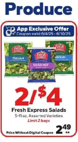 Save a Lot Fresh Express Salads offer