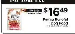 ShopRite PURINA Beneful Dog Food offer