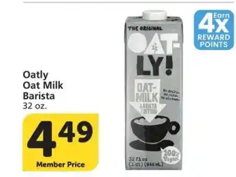 Albertsons Oatly Oat Milk Barista - 32 oz offer