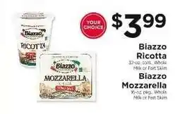 ShopRite Biazzo Ricotta or Mozzarella offer