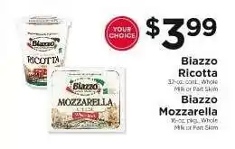 ShopRite Biazzo Ricotta or Mozzarella offer