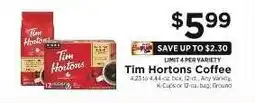 ShopRite Tim Hortons Coffee offer