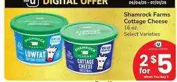 Albertsons Shamrock Farms Cottage Cheese - 16 oz. Select Varieties offer