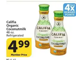 Albertsons Califia Organic Coconutmilk - 48 oz. Refrigerated offer