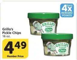 Albertsons Grillo's Pickle Chips - 16 oz offer