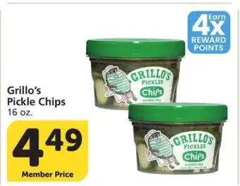 Albertsons Grillo's Pickle Chips - 16 oz offer