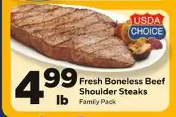 Save a Lot Fresh Boneless Beef Shoulder Steaks offer