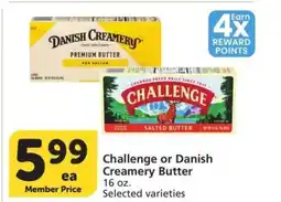 Albertsons Challenge or Danish Creamery Butter - 16 oz. Selected varieties offer