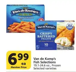 Albertsons Van de Kamp's Fish Selections - 19.1-24.6 oz., Frozen Selected varieties offer