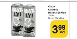 Albertsons Oatly Oatmilk Barista Edition - 32 oz. Select Varieties offer