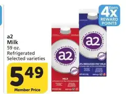 Albertsons a2 Milk - 59 oz. Refrigerated Selected varieties offer