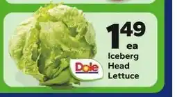 Save a Lot Dole Iceberg Head Lettuce offer