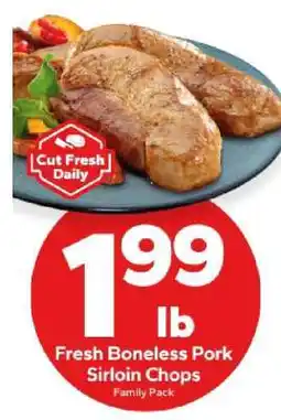 Save a Lot Fresh Boneless Pork Sirloin Chops offer