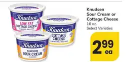 Albertsons Knudsen Sour Cream or Cottage Cheese - 16 oz. Select Varieties offer