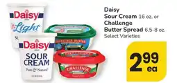 Albertsons Daisy Sour Cream 16 oz. or Challenge Butter Spread 6.5-8 oz. - Select Varieties offer