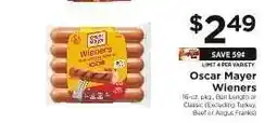 ShopRite Oscar Mayer Wieners offer