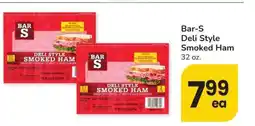 Albertsons Bar S Deli Style Smoked Ham - 32 oz offer