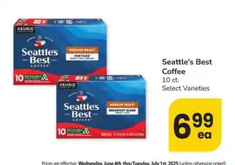 Albertsons Seattle's Best Coffee - 10 ct. Select Varieties offer