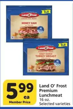 Albertsons Land O'Frost Premium Lunchmeat - 16 oz. Selected varieties offer