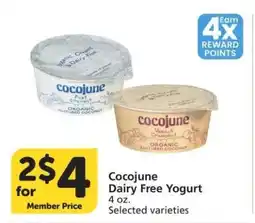 Albertsons Cocojune Dairy Free Yogurt - 4 oz. Selected varieties offer